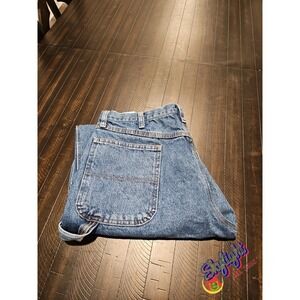 Rustler Y2k Men's Blue Relaxed Fit Carpenter Denim Jeans Cotton Light Sz 36x31